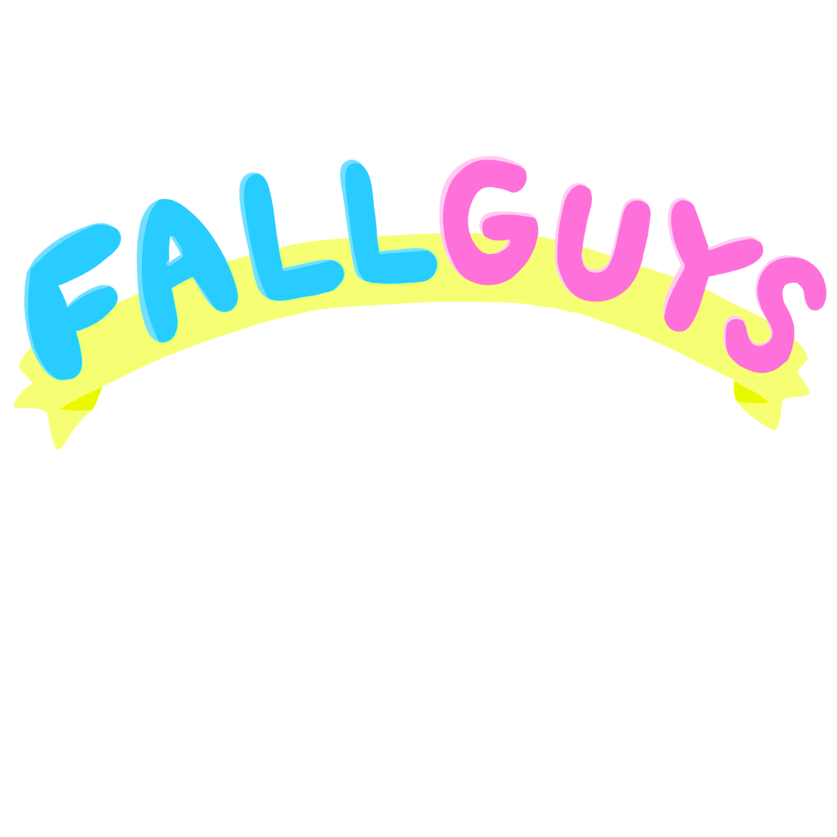 fallguys logo ribbon